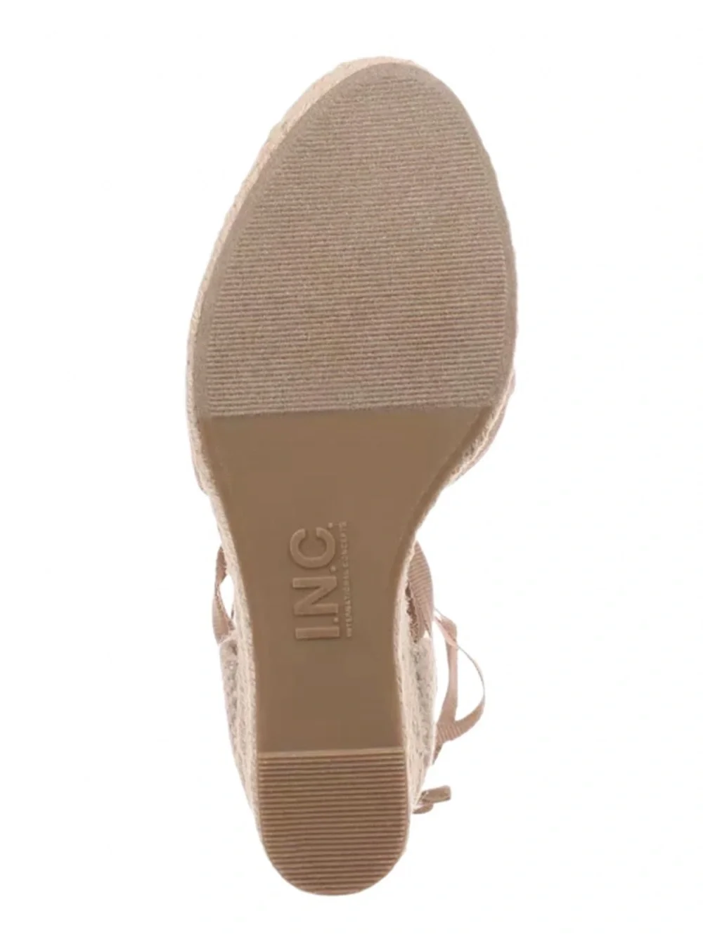 11. I.N.C. International Concepts Women's Merryy Espadrille Wedge Sandals Almond